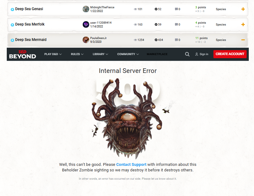 error