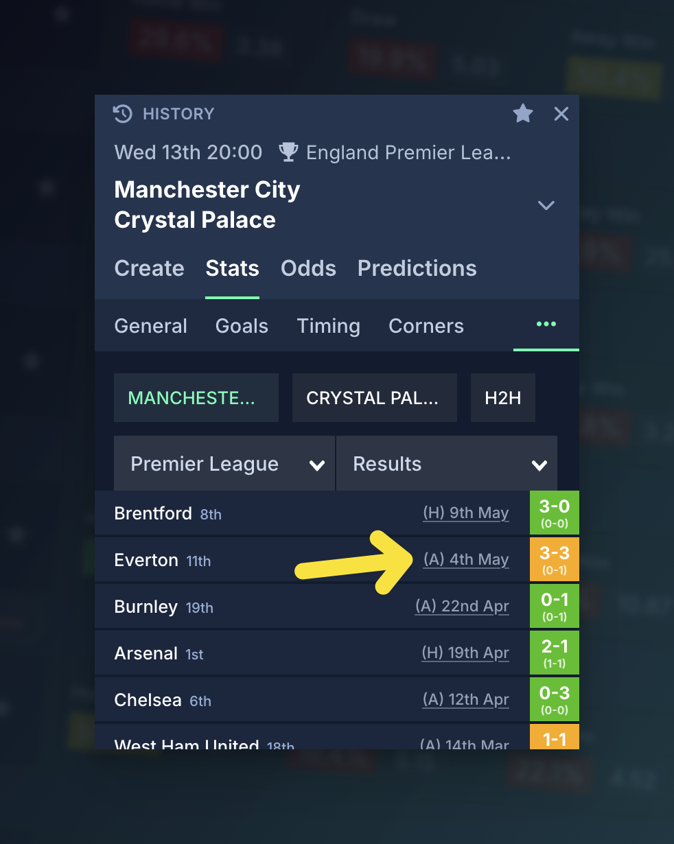 🔗 View Previous Fixtures: Following on from the recent additions to Fixtures (history and related games) I've pushed an additional improvement that will allow you to jump to previous games from the teams you're viewing. Just click on the date.