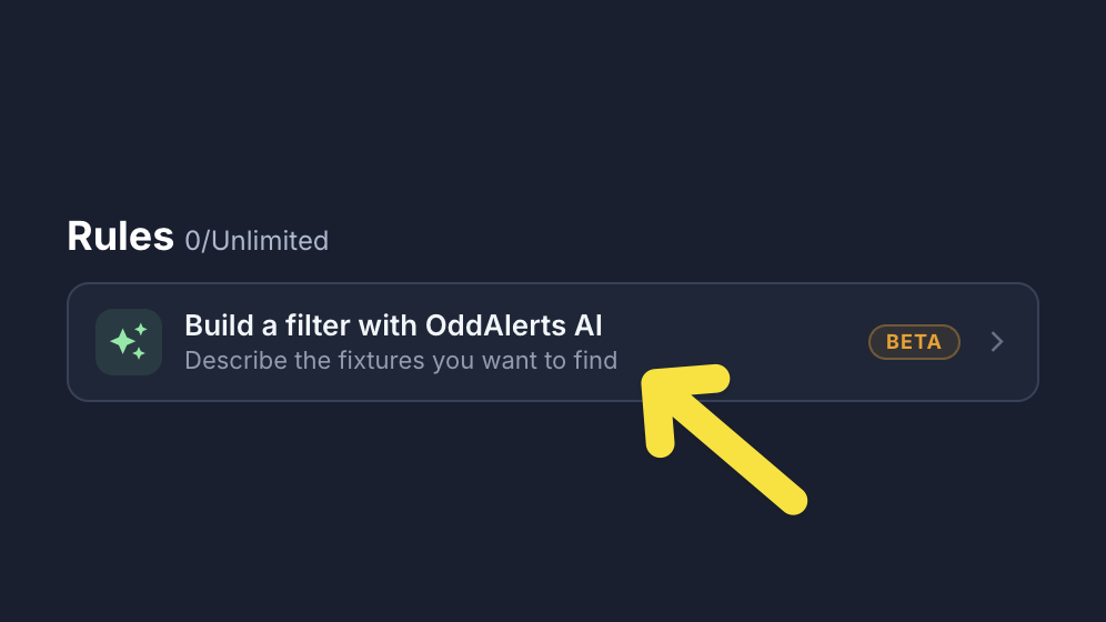 🐛 OddAlerts AI: The new AI tool for creating settings on the Funnel and filters with Quick Filters was down recently for a few hours after some updates we made to other tools. It's now back online and working as expected. Also, I have fixed an issue with the control that selects "All / Home / Away" on the fixture where it would drop to below the fixtures on certain mobile devices.