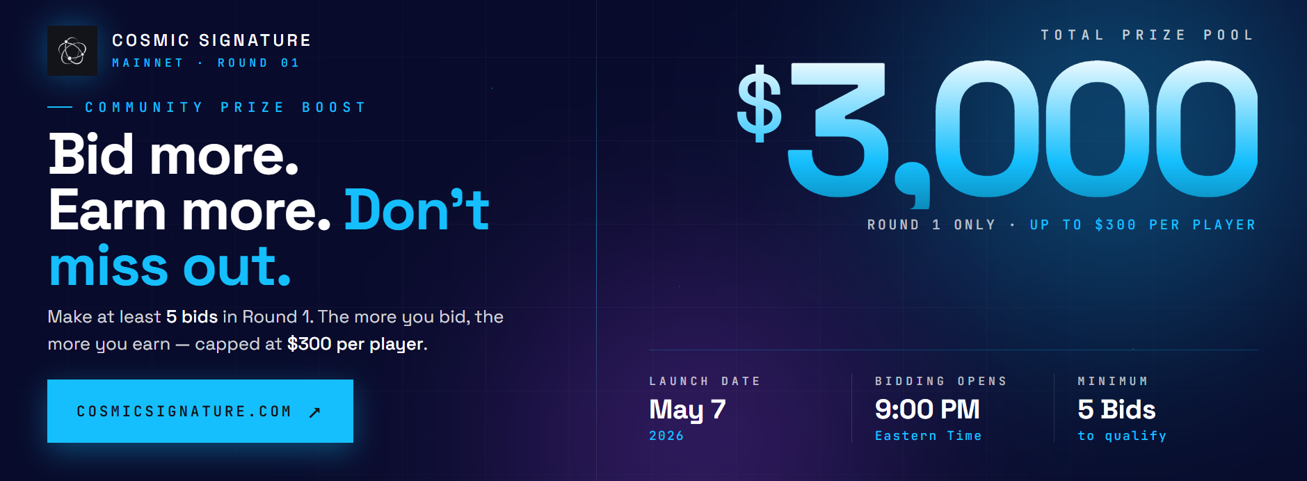 Round 1 Community Prize Boost Live - Image 1