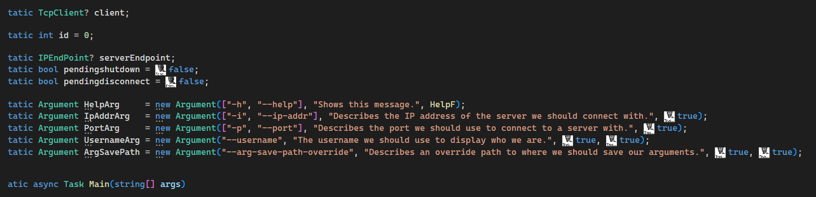 Preview showing code with the extension enabled.