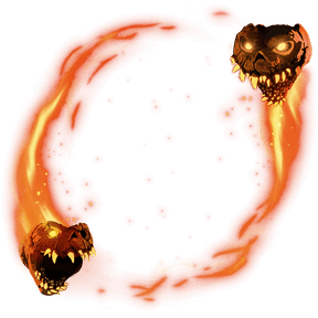 Void Pumpkins avatar decoration with glowing purple pumpkins