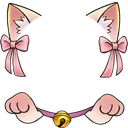 Ribbon Kitten avatar decoration