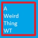 aweirdthingwt