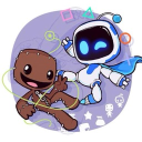 astro bot and sackboy