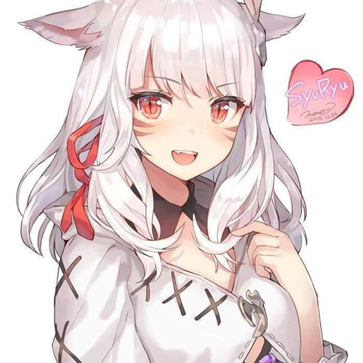 White Haired Cat Girl - Discord Bots