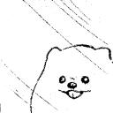 イカの形をした犬