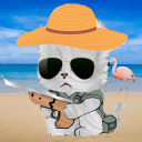 avatar Katt med pistol