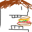 avatar goobertdoobern eating a burger