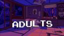 Adults: Make friends ⋅ Chill ⋅ Active ⋅ VC ⋅ SFW ⋅ Memes ⋅ Music ⋅ Events Banner