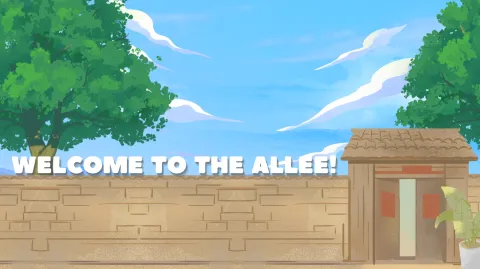 The Allee banner
