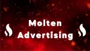 Molten Advertising | Advertise・Self-Promo・Self-Promote・YouTube・Twitch・Instagram・Social Media・Temu Discord server banner