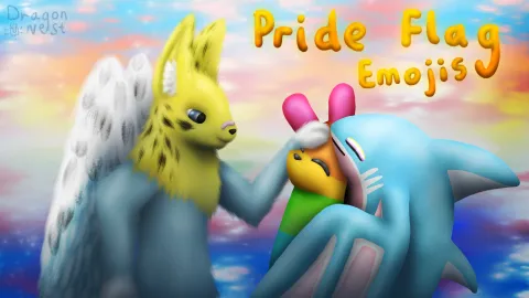 Pride Flag Emojis banner