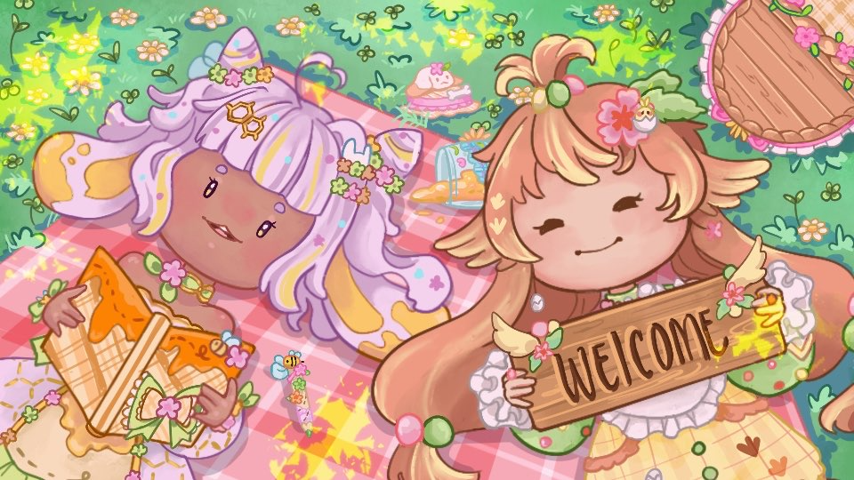 𓈒˚ 🌷 Spring Plaza ✿ Floral Prism 🌱𓈒˚ Discord server banner