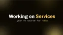 working on services banner