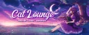 Cat Lounge | Chill • Emotes • Stickers • Chat • Emojis • Active • Gaming • Cute • Socialize Discord server banner
