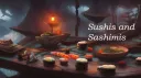 Sushis and Sashimis banner