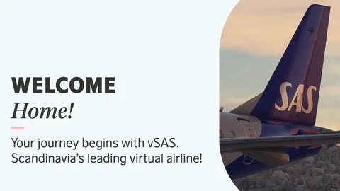 vSAS - virtual Scandinavian Airlines banner