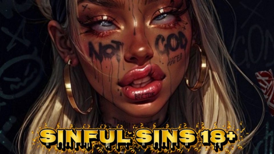 SINFUL SINS 18+ | Social • Active • Anime • Chill • Egirls • Eboys • Fun • Hangout Discord server banner
