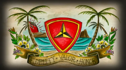 3rd Marine Division banner