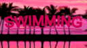 Swimming banner