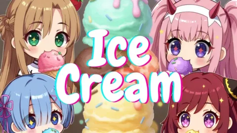 ᯓ★ ICE CREAM ⋆.𐙚 ̊ ANIME ⋆.𐙚 ̊ GAMES ⋆.𐙚 ̊ FAN ART banner