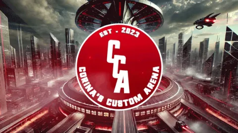 Corina’s Custom Arena banner