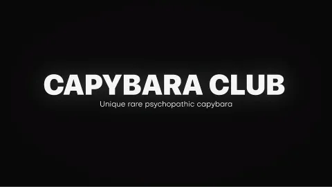 Capybara Club banner