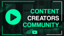 Content Creators - YouTube, Instagram, TikTok, Rumble, Kick, Snapchat Discord server banner