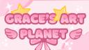 ˚₊‧꒰ა Grace's art planet ໒꒱ ‧₊˚ ┊Artists and commissions ┊social ┊chatting and chill ┊ ⋆⁺ Banner