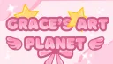˚₊‧꒰ა Grace's art planet ໒꒱ ‧₊˚ ┊Artists and commissions ┊social ┊chatting and chill ┊ ✰⋆⁺ Discord server banner
