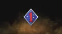 The 1st Marine Division banner