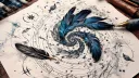 Feather banner