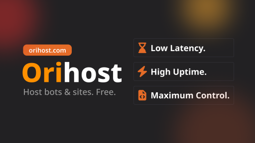 Orihost.com | 24/7 Hosting ™ Discord server banner