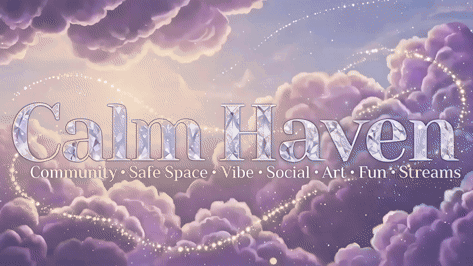 Calmhavenโข | safe โข social โข fun โข art โข gaming โข vibes Discord server banner