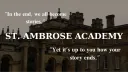 st. ambrose academy Banner