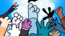 Blue pup Crew banner