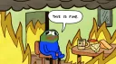 this is fine banner