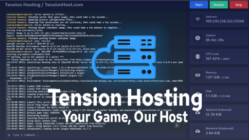 Tension Hosting Discord server banner