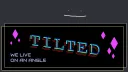 Tilted banner