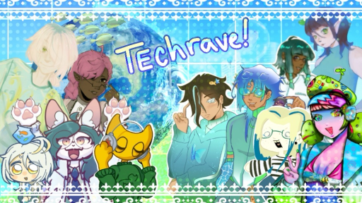 ⋮ ♯; ⤷ ᵀᵉᶜʰᴿᵃᵛᵉ .ᐟ🌐 🐠 Discord server banner