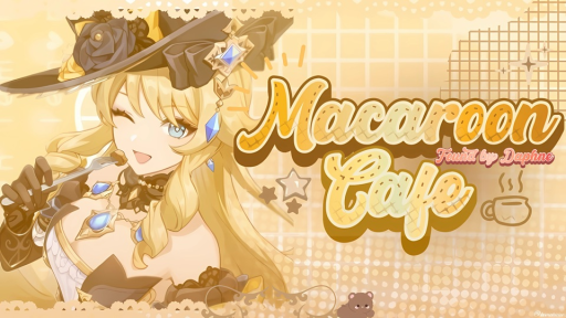 ִ ࣪𖤐Macaroon Café𓂃 ࣪˖ ♡ Discord server banner