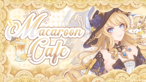 ִ ࣪𖤐Macaroon Café𓂃 ࣪˖ ♡ Semi-Active Discord server banner