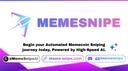 MemeSnipe AI - 1# Solana Sniper Bot, Memecoins, SOL, Trading, Crypto, PumpFun, Axiom, Signals Banner