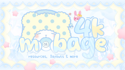 mobage4k 🍥 resources, layouts & more! Discord server banner
