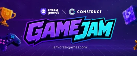 CrazyGames x Construct Game Jam banner