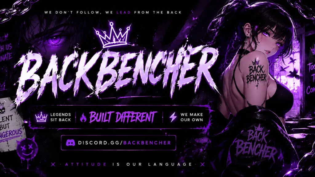 Backbencher | Indian Chill Gaming Community 🇮🇳 Discord server banner