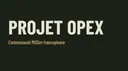 Projet Opex banner