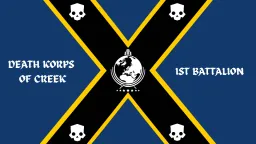 Death Korps of Creek, 1st Battalion server banner