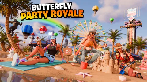 Butterfly banner